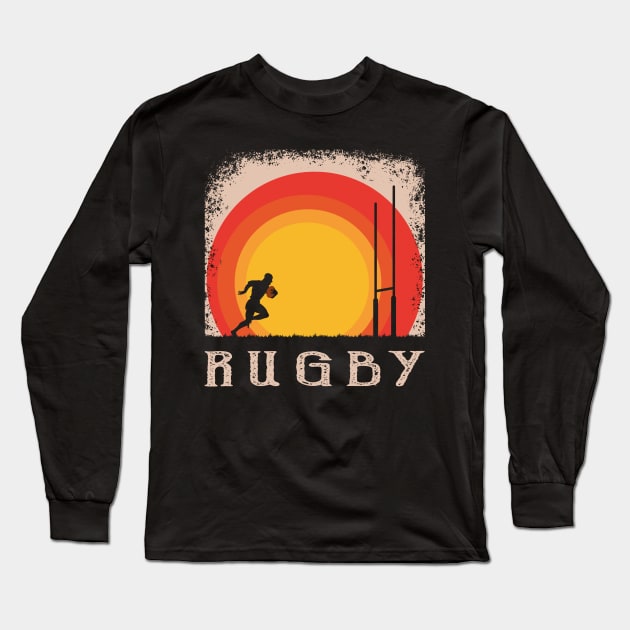 Rugby Vintage Style Long Sleeve T-Shirt by MasliankaStepan